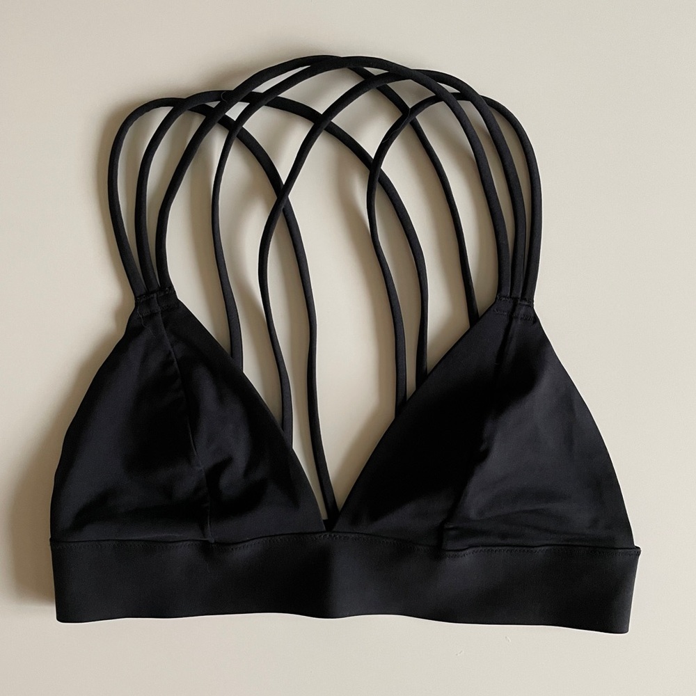 PINK Victoria's Secret Black Strappy Bralette